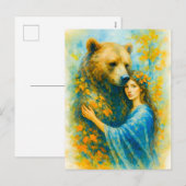 Keltische druïden met spirit beer feestdagenkaart (Voorkant / Achterkant)