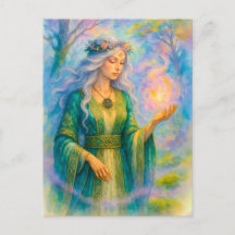 Keltische druïden toveren gloeiende energiesfeer o