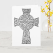 Keltische DwarsZwarte 3 Kaart (Gele Bloem)