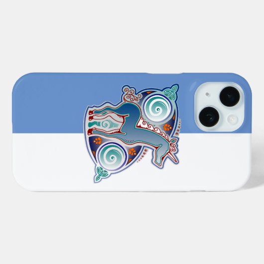 Keltische eenhoorn Case-Mate iPhone case (Achterkant (horizontaal))