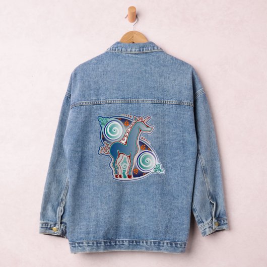 Keltische eenhoorn denim jacket (Hangar)