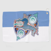 Keltische eenhoorn golfhanddoek (Horizontaal)