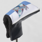 Keltische eenhoorn golfheadcover (3/4 voorkant)