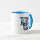 Keltische eenhoorn mok (Voorkant rechts)