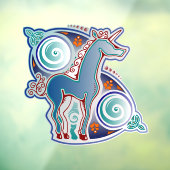 Keltische eenhoorn raamsticker (Vel 3)