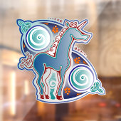 Keltische eenhoorn raamsticker (Vel 2)