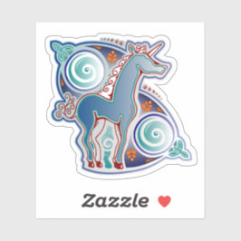 Keltische eenhoorn sticker