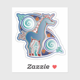 Keltische eenhoorn sticker