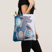 Keltische eenhoorn tote bag (Dichtbij)