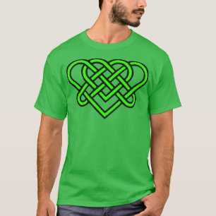 Keltische Eeuwige Liefdesknoop Romantisch Hart Gro T-shirt