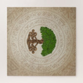 Keltische eikenboom van het leven - Yggdrasil Legpuzzel (Horizontaal)