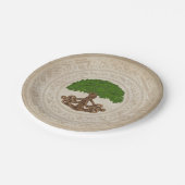 Keltische eikenboom van het leven - Yggdrasil Papieren Bordje (Gekanteld)