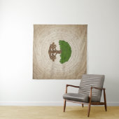Keltische eikenboom van het leven - Yggdrasil Wandkleed (In Situ (horizontaal))