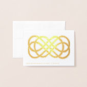 Keltische Eindeloze Knoop - blanco binnenkant Folie Kaarten (Met envelop)