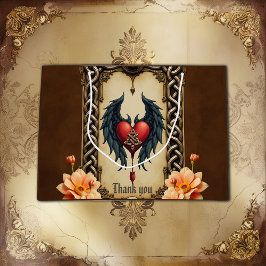 Keltische elegantie met een hart en vleugels groot cadeauzakje
