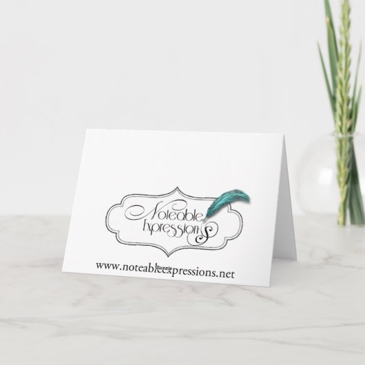 Keltische Ewigheidsknoop Turkoois en Ivoorkleurig  Bedankkaart (Achterkant)