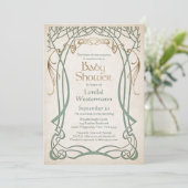 Keltische Fantasy Baby Shower Kaart (Staand voorkant)