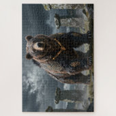 Keltische Geest Dier Beer Legpuzzel (Verticaal)