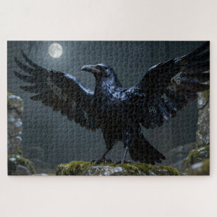 Keltische Geest Dier Raven Legpuzzel