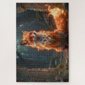Keltische Geest Dier Vos Legpuzzel (Verticaal)