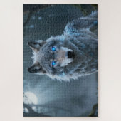 Keltische Geest Dier Wolf Legpuzzel (Verticaal)