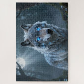 Keltische Geest Dier Wolf Legpuzzel (Verticaal)