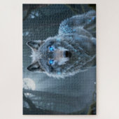 Keltische Geest Dier Wolf Legpuzzel (Verticaal)