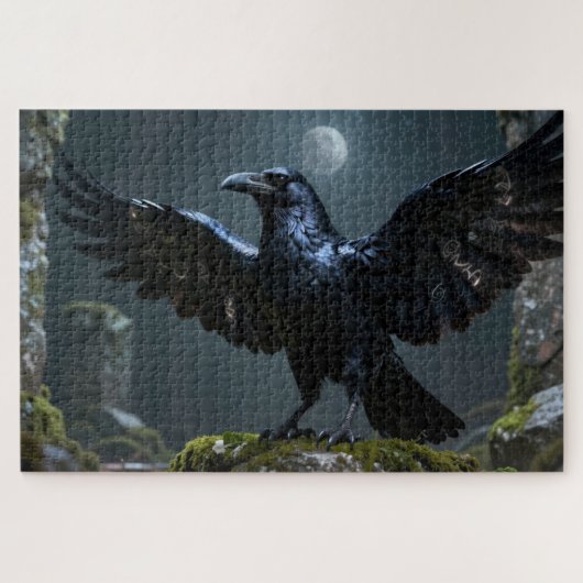 Keltische Geestdier Raaf Legpuzzel (Horizontaal)