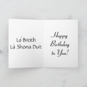 Keltische Gelukkige Verjaardag Kaart (Binnen)