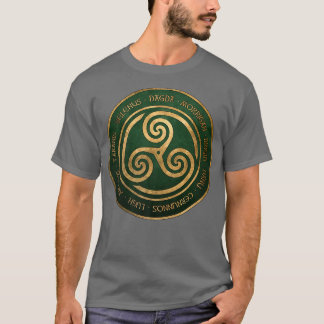 Keltische goden en goddessen Ancient Triskelion Sy T-shirt