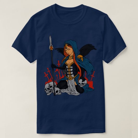 Keltische godin Morrigan T-shirt (Design voorkant)