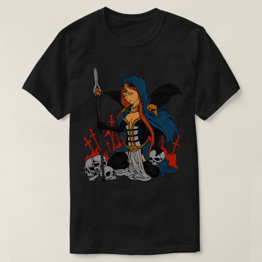 Keltische godin Morrigan T-shirt (Design voorkant)