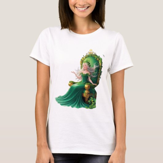 Keltische godin van het geluk - St. Patrick's Day  T-shirt (Voorkant)
