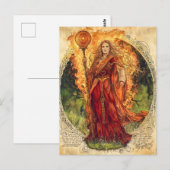 Keltische godin van vuur en genezing briefkaart (Voorkant / Achterkant)