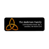 Keltische Golden Trinity retour adreslabels Etiket (Voorkant)