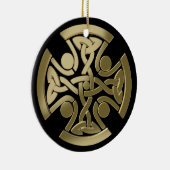 Keltische gouden knoop keramisch ornament (Rechts)
