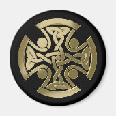 Keltische gouden knoop magneet (Voorkant)