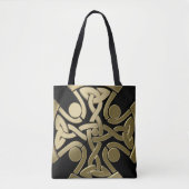 Keltische gouden knoop tote bag (Voorkant)