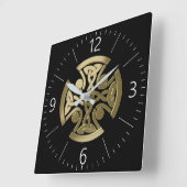 Keltische gouden knoop vierkante klok (Hoek)