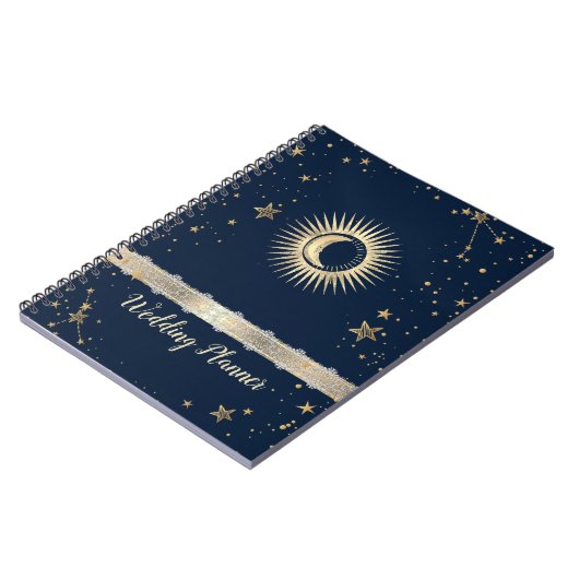 Keltische gouden zon en moonsterren notitieboek (Linkerzijde)