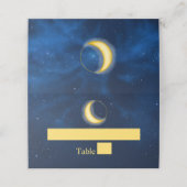 Keltische goudsterren Midnight Blue Romantic Place Plaatskaartje (Buitenkant ongevouwen)