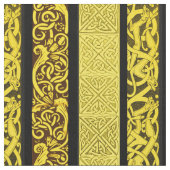 Keltische grenzen in goud stof (Close Up)