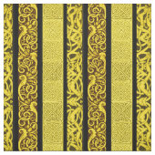Keltische grenzen in goud stof (Swatch)