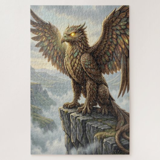 Keltische Griffin Legpuzzel (Verticaal)