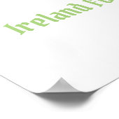 Keltische groene aquarel klaver poster (Hoek)