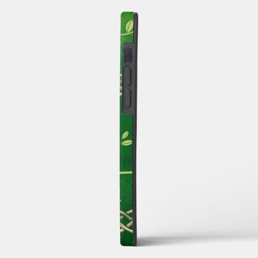 Keltische groene knoppen en bladeren Case-Mate iPhone case (Achterkant / Links)
