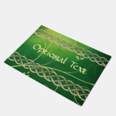 Keltische groene knoppen en bladeren deurmat (Schuin)