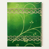 Keltische groene knoppen en bladeren planner (Achterkant)
