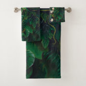 Keltische Groene Man Uil Bad Handdoek (Insitu)
