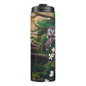 Keltische Groene Man Uil Thermosbeker (Voorkant)